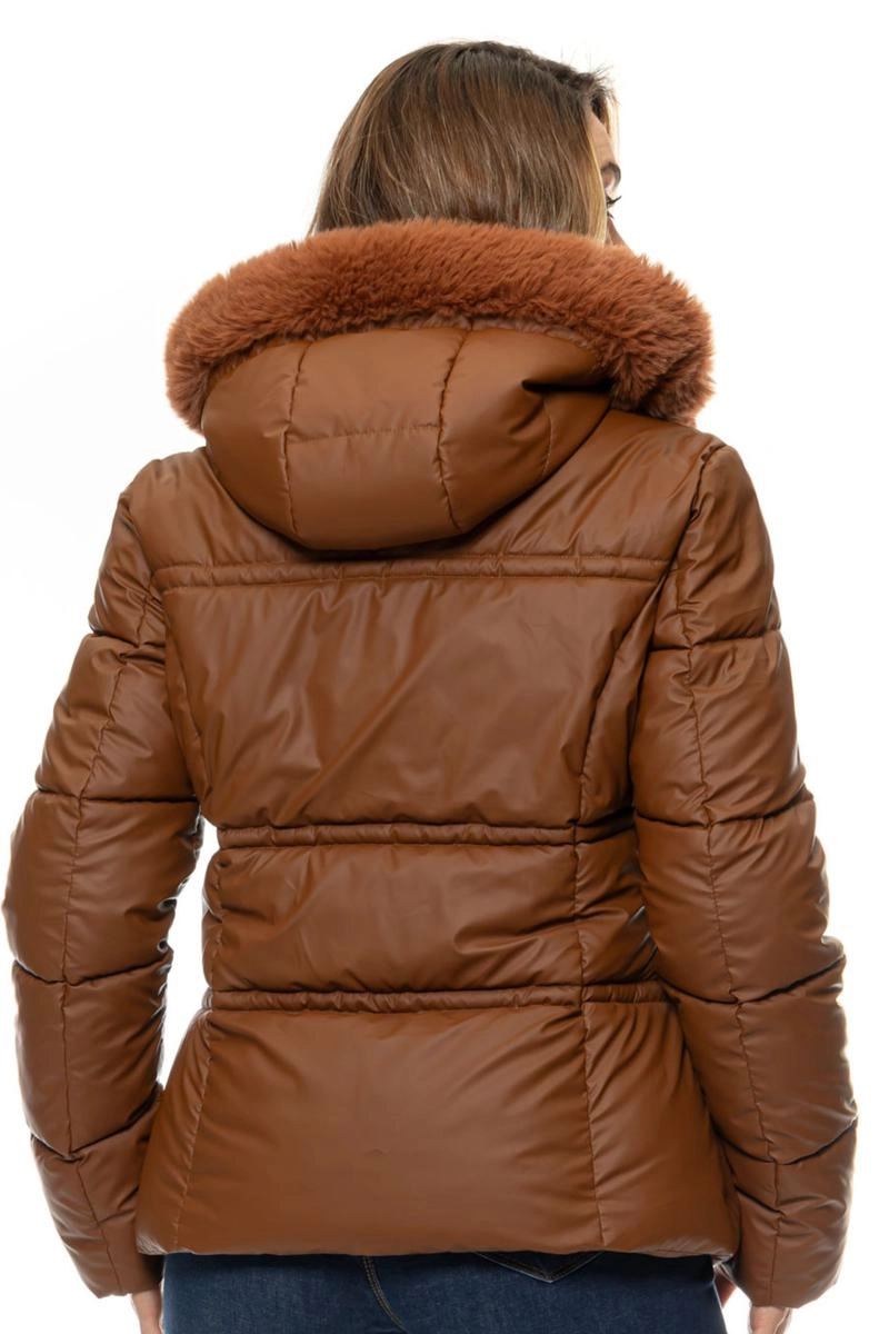 JAQ FEM PUFFER PU FORRADA CROCKER