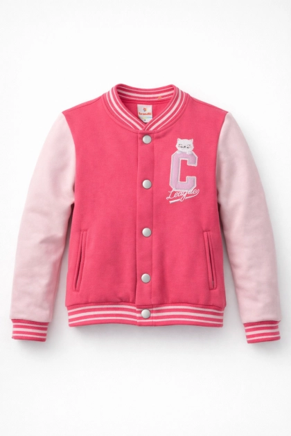 Jaqueta Brandili Moletom College Infantil Feminina Rosa Produto Jaqueta Brandili Moletom College Infantil Feminina Rosa