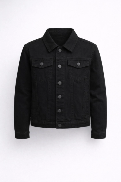 Produto - Jaqueta Oznes Sarja Juvenil Masculina Preta