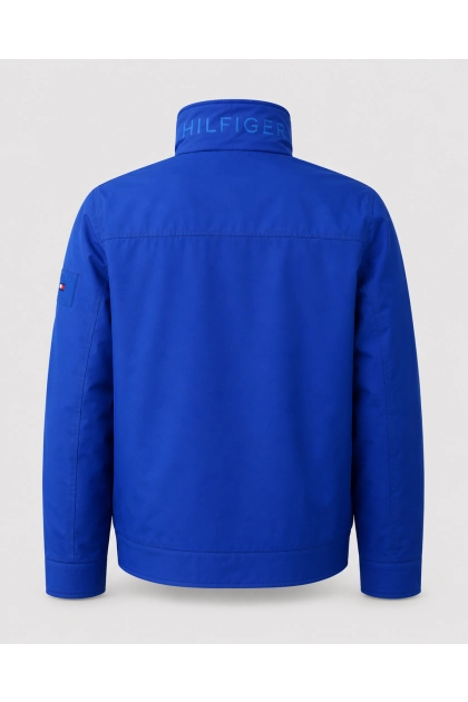 Jaqueta Tommy Hilfiger Zíper Nylon Masculina Azul Produto Jaqueta Tommy Hilfiger Zíper Nylon Masculina Azul