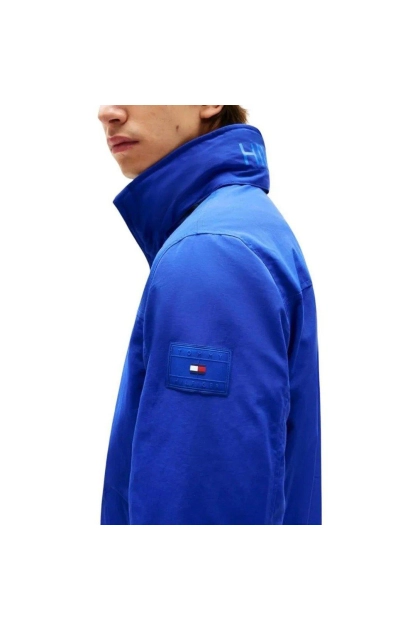 Jaqueta Tommy Hilfiger Zíper Nylon Masculina Azul Produto Jaqueta Tommy Hilfiger Zíper Nylon Masculina Azul
