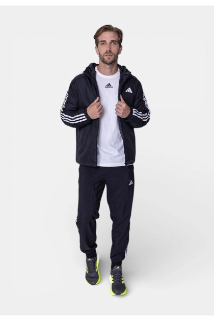 Produto Jaqueta Adidas Puffer Essentials 3 Listras Masculina Preta