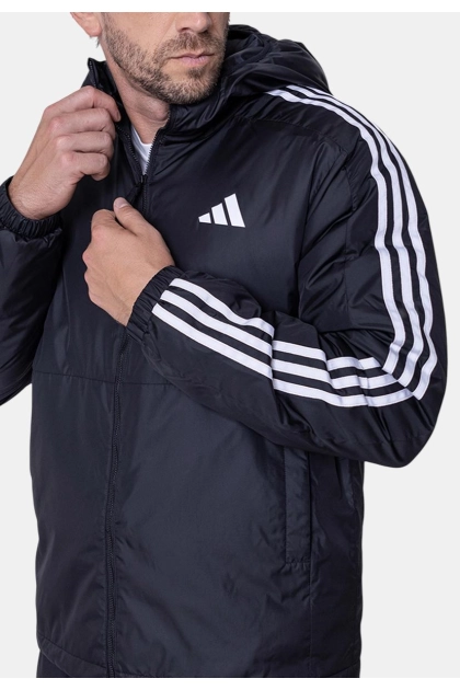 Produto Jaqueta Adidas Puffer Essentials 3 Listras Masculina Preta