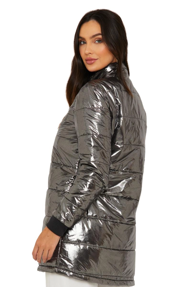 Jaqueta Aishty Nylon Furta-cor Feminina Preta