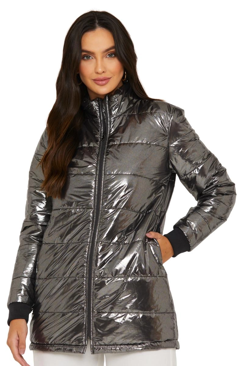 Jaqueta Aishty Nylon Furta-cor Feminina Preta