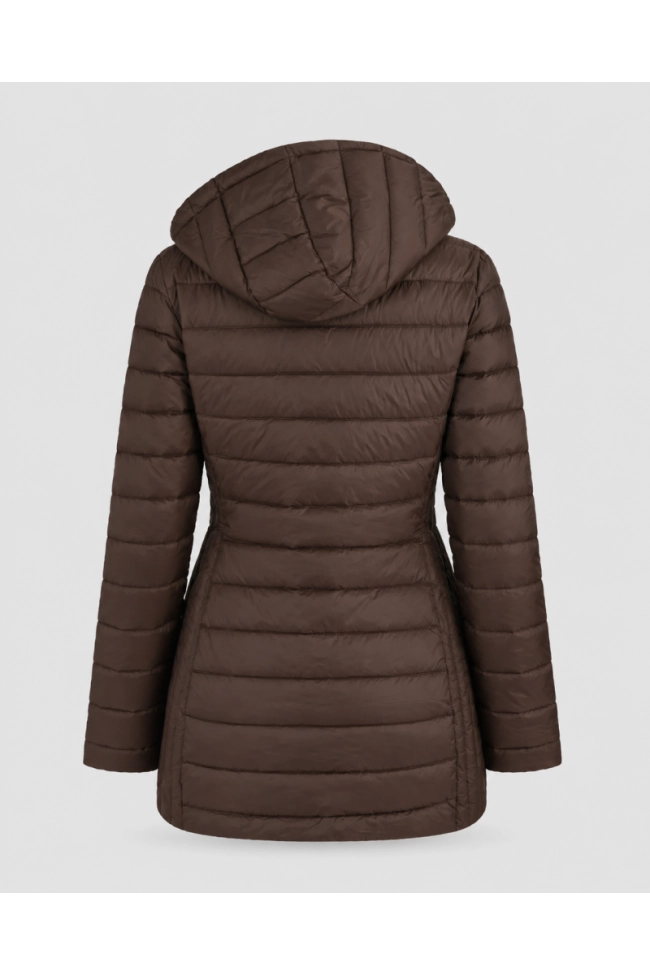 Jaqueta Alpelo Longa Nylon Forrada com Pluma de Ganso Marrom Chocolate Produto Jaqueta Alpelo Longa Nylon Forrada com Pluma de Ganso Marrom Chocolate