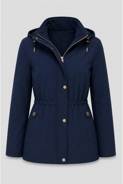 Produto - Jaqueta Alpelo Parka Com Fleece Destacável Feminina Azul Marinho