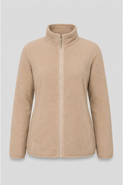 Produto Jaqueta Alpelo Parka Com Fleece Destacável Feminina Bege Macadâmia