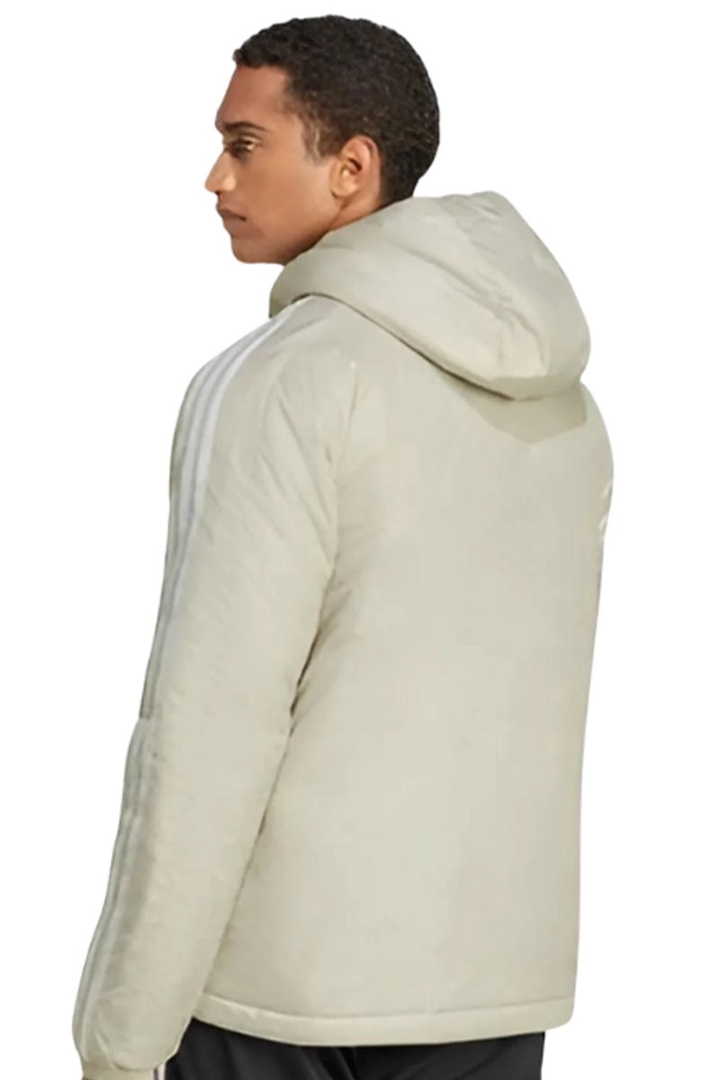 Jaqueta Capuz Adidas Isolamento Essentials Três Listras Masculina