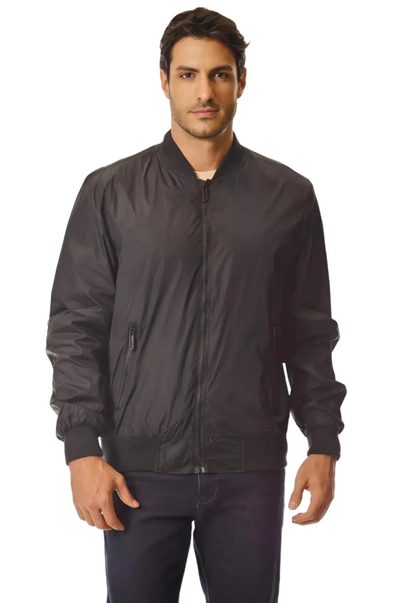 Produto - Jaqueta Crocker De Nylon Lisa Masculina Preta