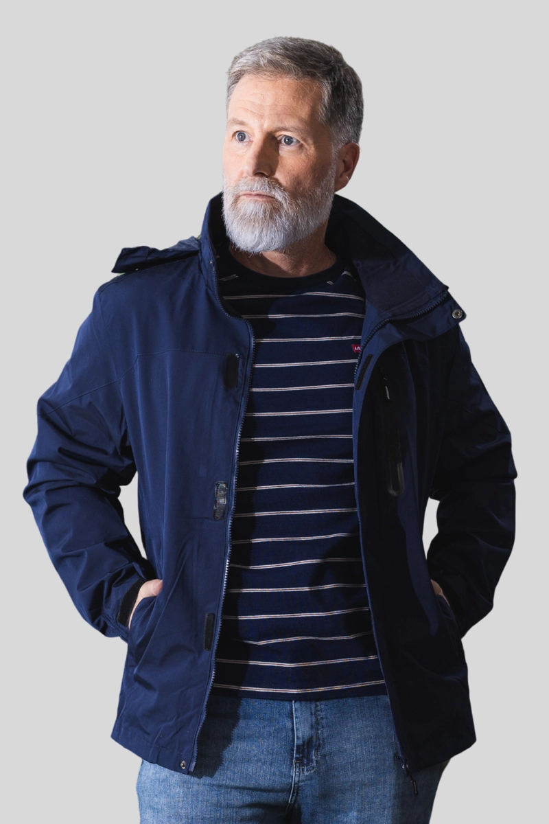 Produto - Jaqueta Crocker Forrada com Capuz Masculina Marinho 