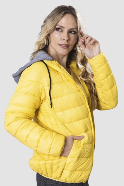 Produto - Jaqueta Crocker Nylon Com Capuz Feminina Amarela