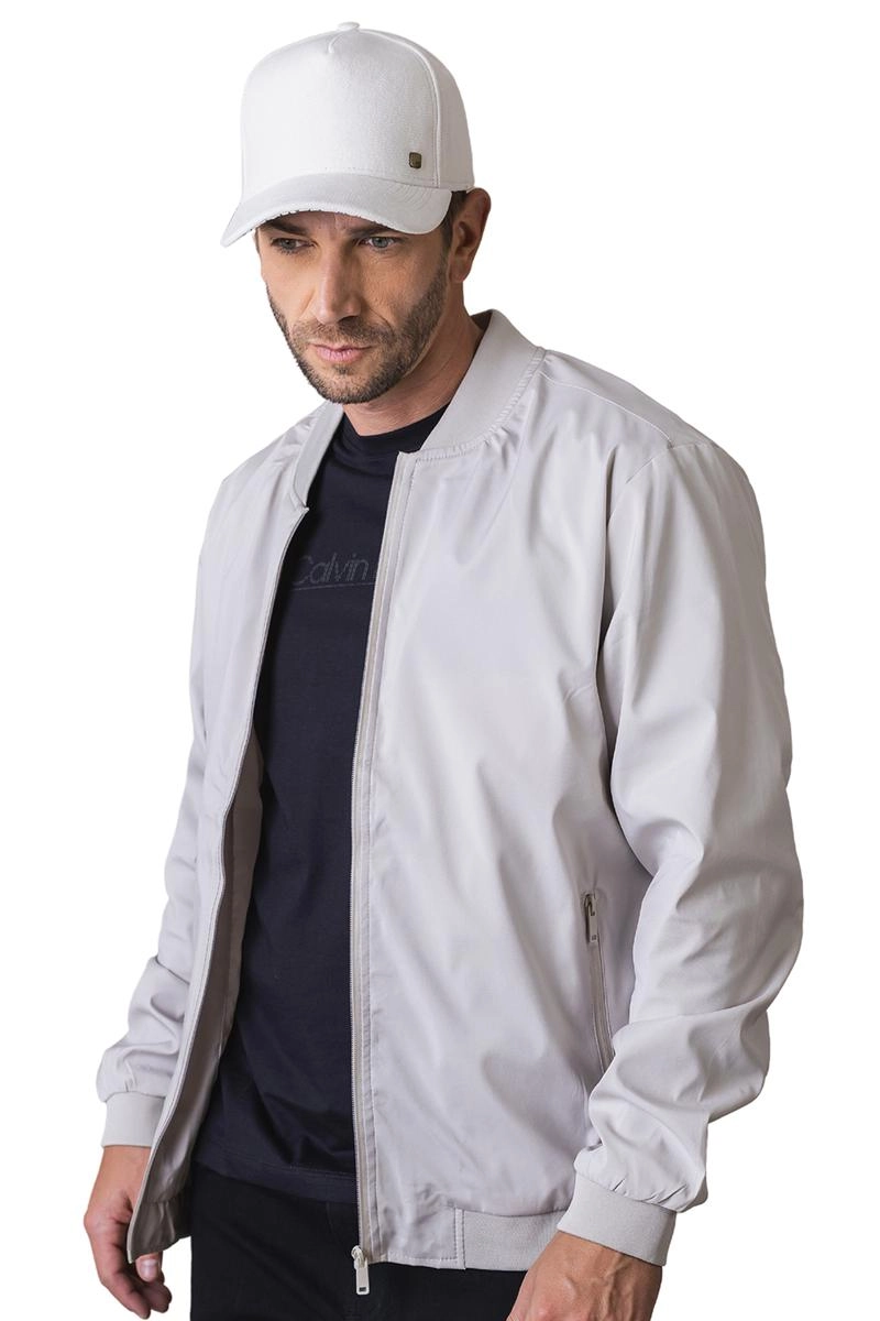 Jaqueta Crocker Nylon Punhos Masculina Areia Claro