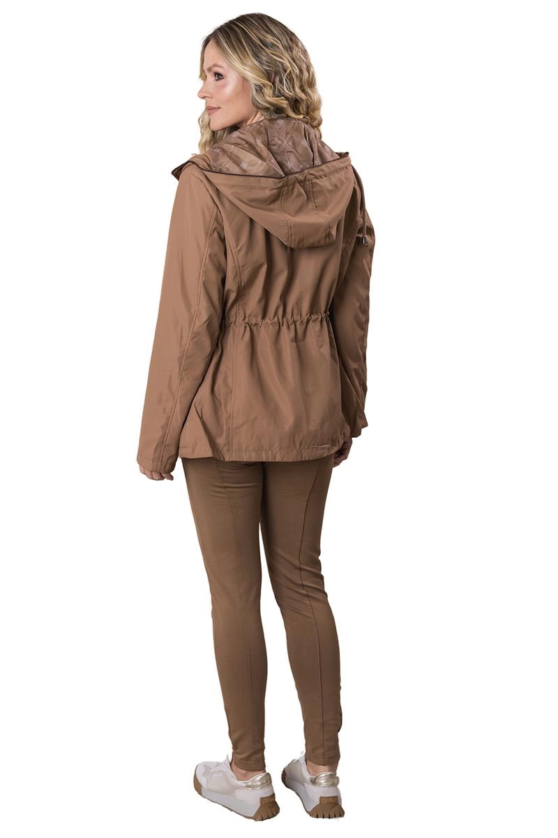 Jaqueta Crocker Parka Capuz Feminina Caramelo
