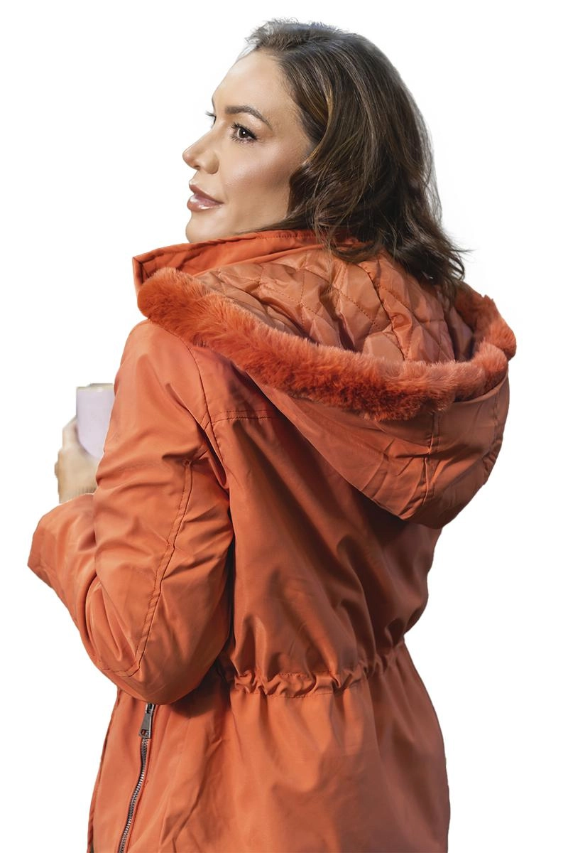Jaqueta Crocker Parka Feminina Terracota
