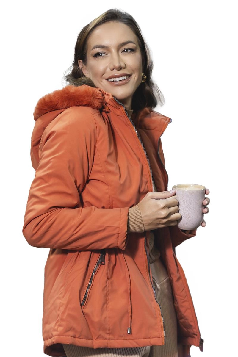 Jaqueta Crocker Parka Feminina Terracota