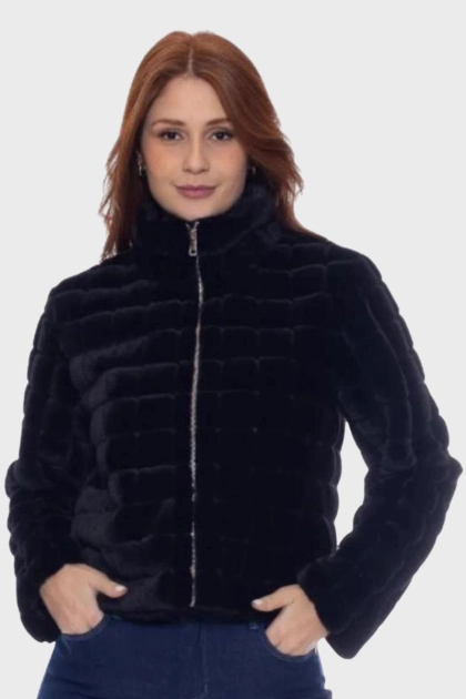 Produto - Jaqueta Crocker Pelo Feminina Preta