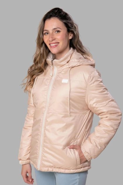 Produto - Jaqueta FreeSurf Forrada Capuz Feminino Bege 