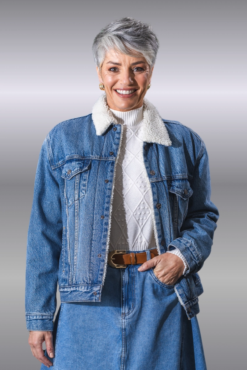 Produto - Jaqueta Levis Sherpa Feminina Jeans 