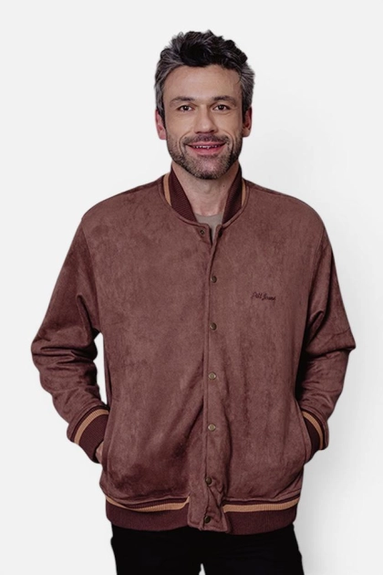 Jaqueta Masculina Bomber Suede Pitt Produto Jaqueta Masculina Bomber Suede Pitt