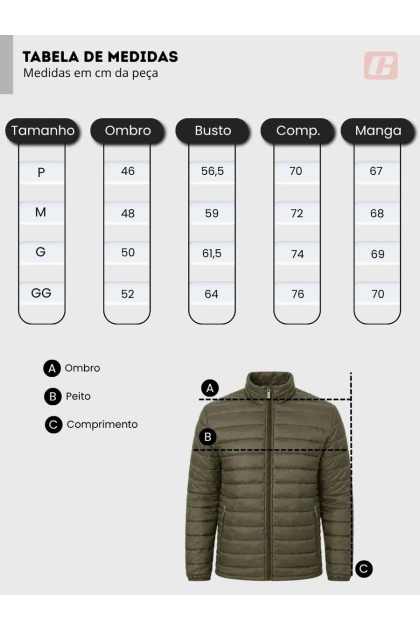 Produto Jaqueta Masculina Matelassê Gola Alta Crocker