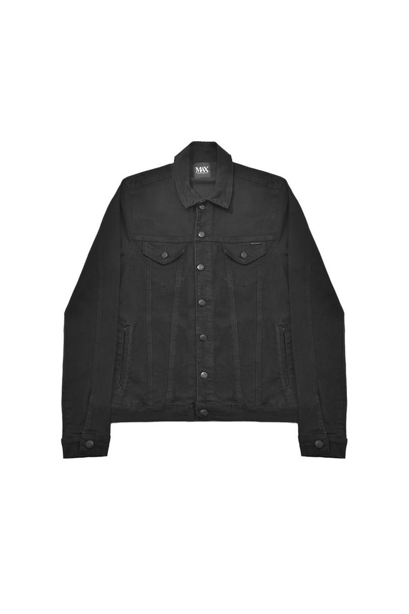 Jaqueta Max Denin Sarja Masculina Preto