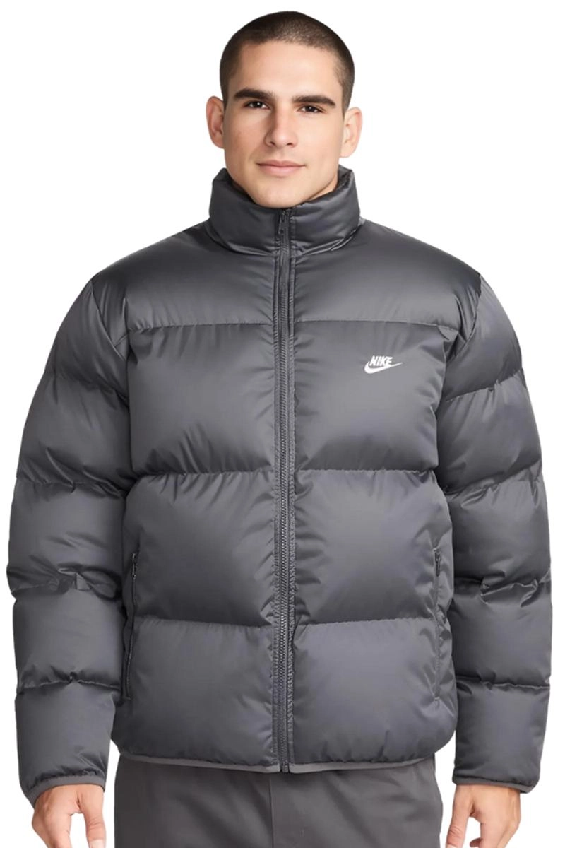 Jaqueta Nike Puffer De Nylon Masculina Cinza
