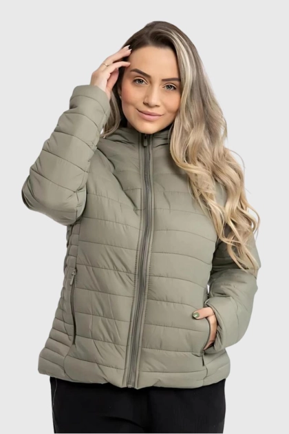 Produto - Jaqueta Sea Brazil de Nylon Forrada Feminina Verde Claro