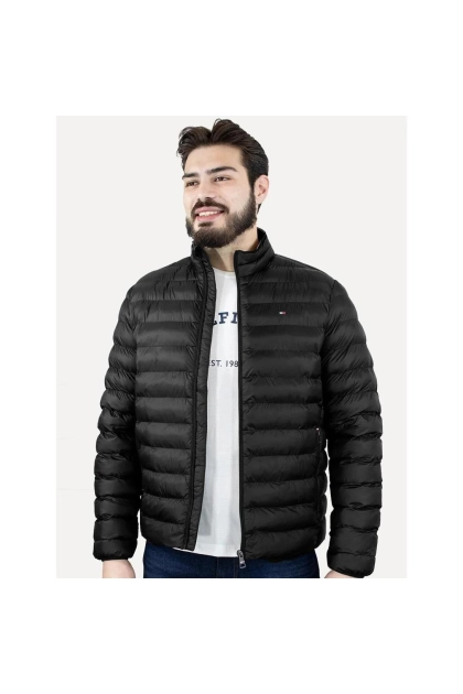 Jaqueta Tommy Hilfiger Core Packable Recycled Preto Produto Jaqueta Tommy Hilfiger Core Packable Recycled Preto