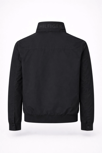 Produto - Jaqueta Tommy Hilfiger Zíper Nylon Masculina Preta
