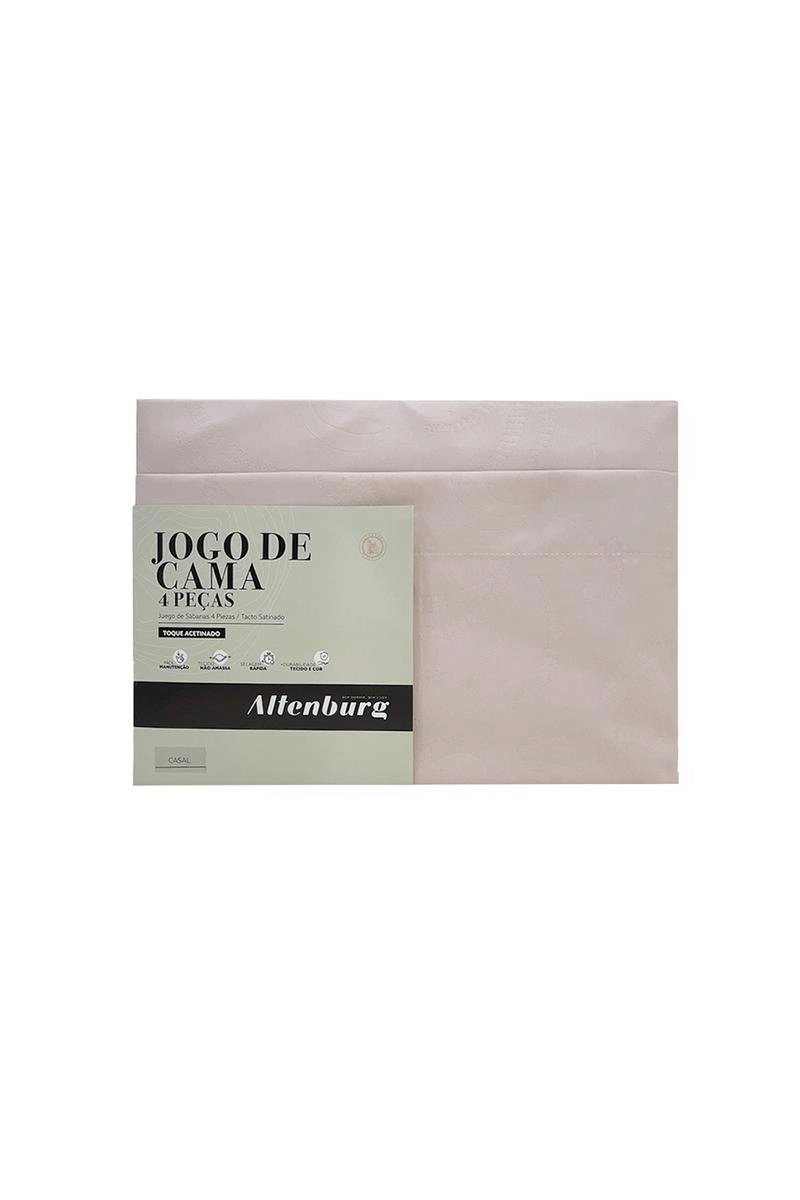 Jogo Lençol Altenburg Casal 4 Peças Rose Passion
