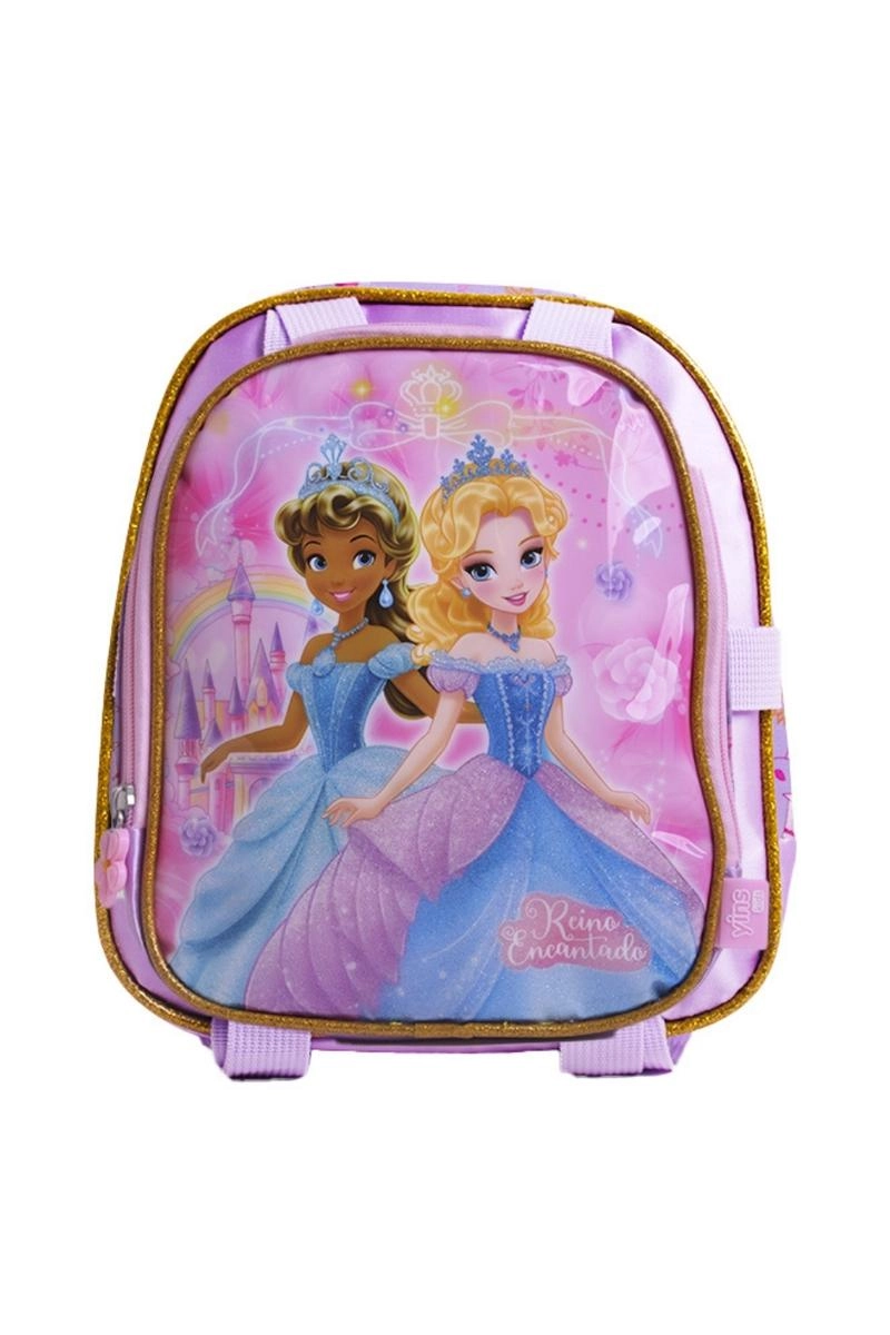 Kit Mochila de Rodinhas Yins Princesas Feminino