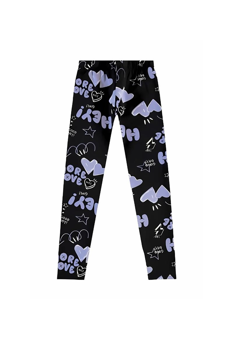 Legging Malwee Estampada Bebê Feminina Preto