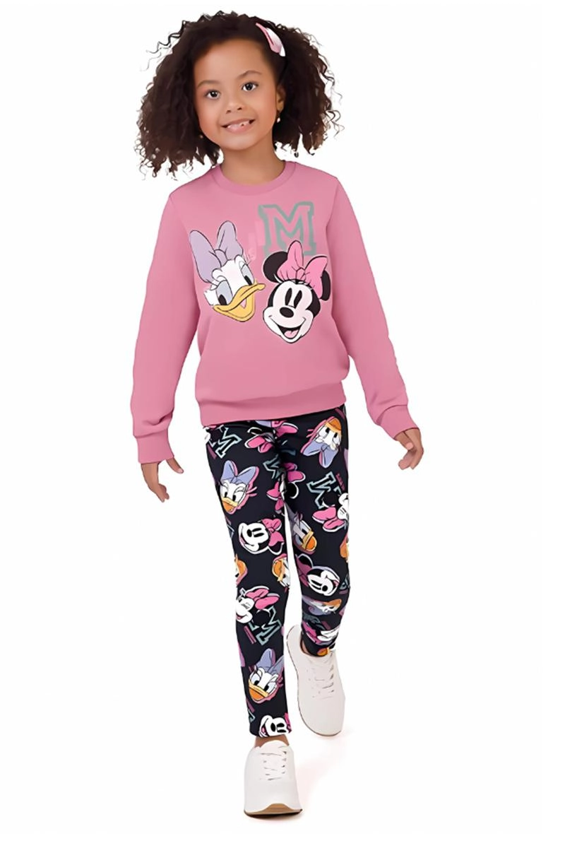 Legging Malwee Minnie Infantil Feminina Preta