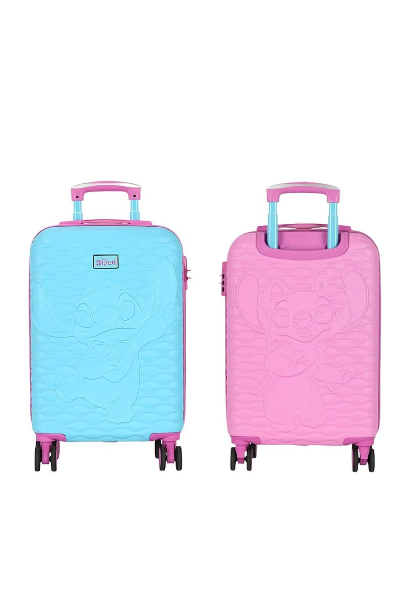 Mala Luxcel  De Bordo Stitch Dupla Face Pink