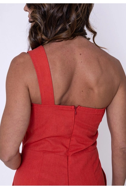 Macacão Ellen One Longo Feminino Vermelho Produto Macacão Ellen One Longo Feminino Vermelho