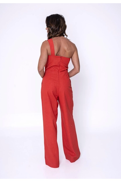 Macacão Ellen One Longo Feminino Vermelho Produto Macacão Ellen One Longo Feminino Vermelho