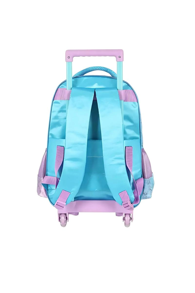 Mochila Luxcel Stitch de Rodinhas Infantil Azul