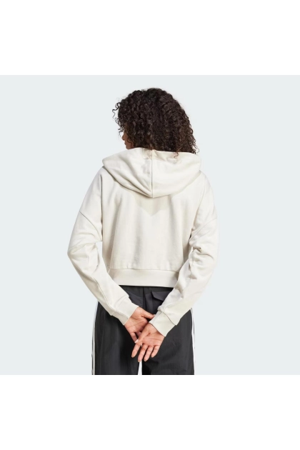 Produto Moletinho Feminino Capuz Zíper Essentials Três Listras