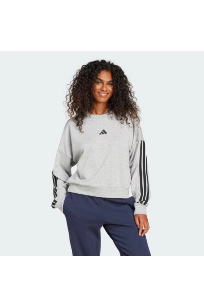 Moletom Careca Feminino Adidas Essentials Cinza Produto Moletom Careca Feminino Adidas Essentials Cinza