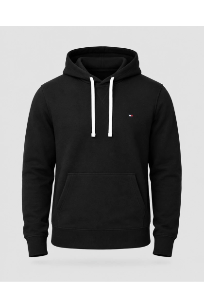 Produto Moletom Masculino Tommy Hilfiger Capuz Preto