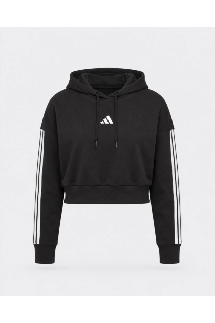 Moletom Adidas Cropped Feminino Preto Produto - Moletom Adidas Cropped Feminino Preto