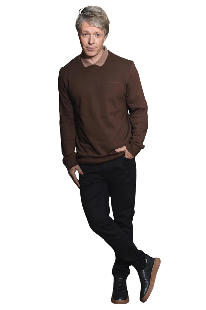 Produto - Moletom Calvin Klein Careca Masculino Marrom