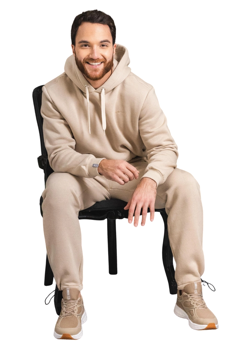Moletom Canguru Masculino Freesurf Bege