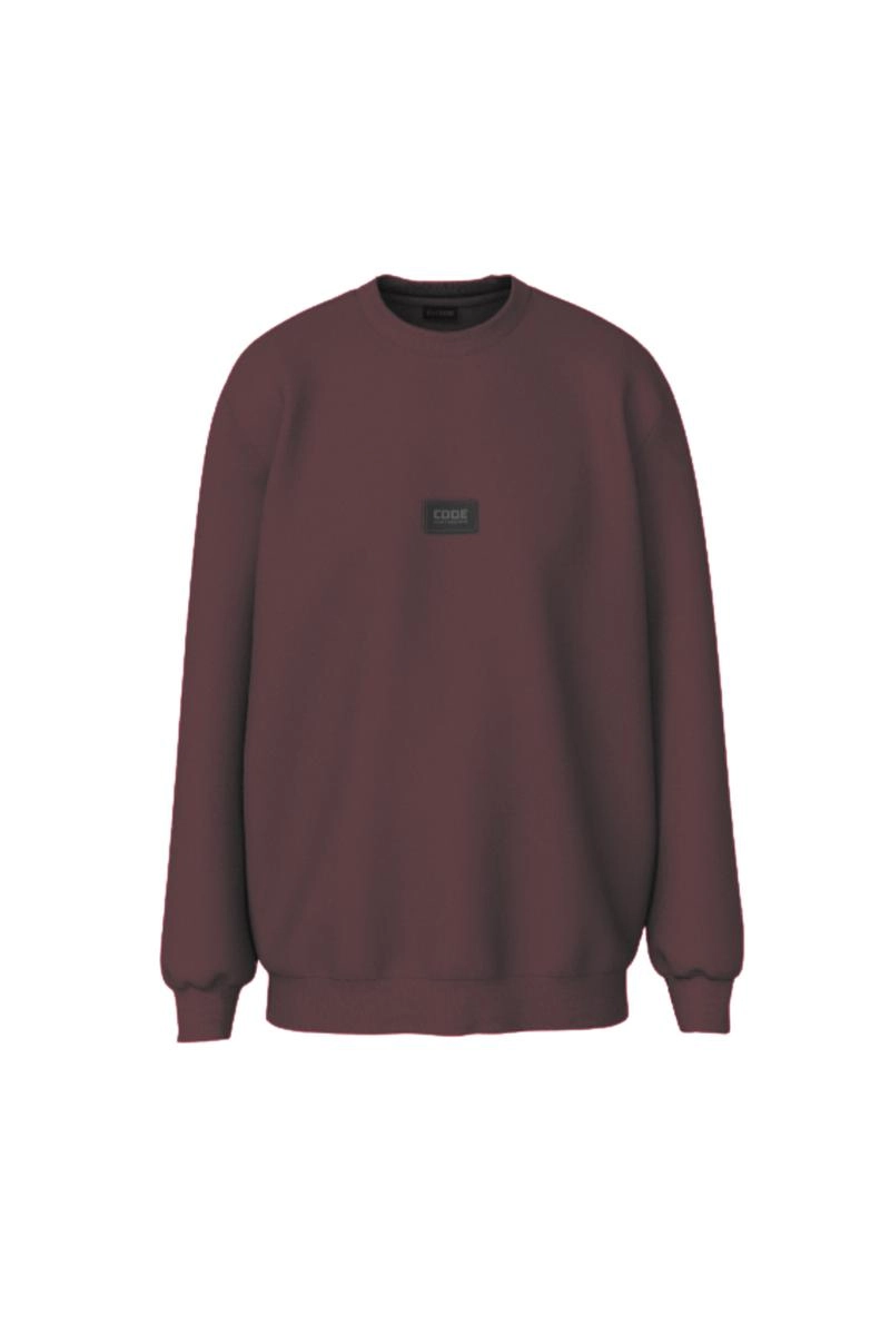Moletom Code Careca Masculino Bordo