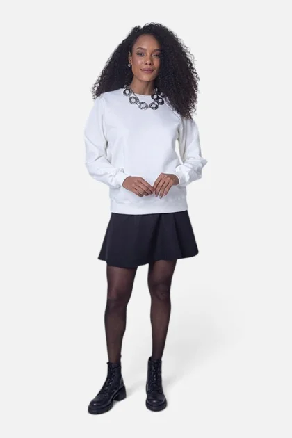 Moletom Feminino Gabip Off-White Produto Moletom Feminino Gabip Off-White