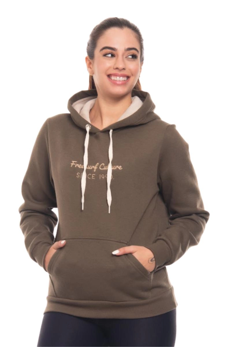 Moletom Freesurf Canguru Feminino
