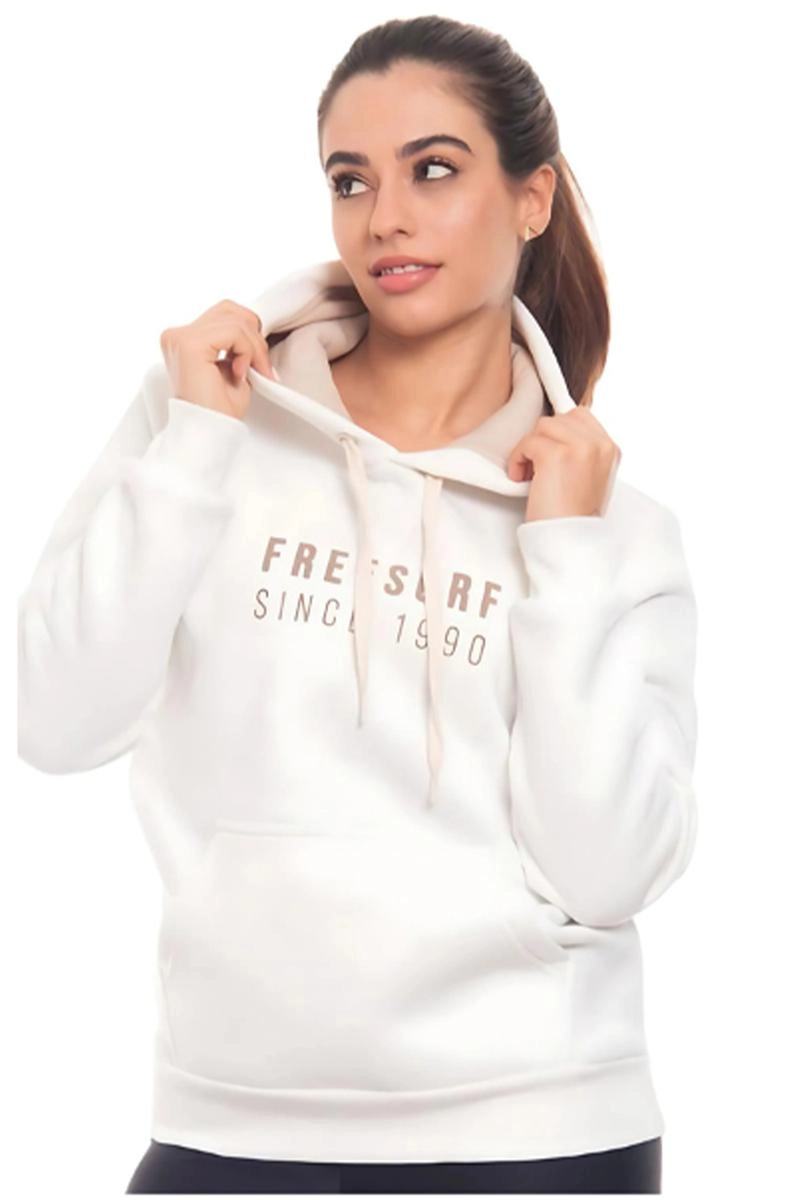 Moletom Freesurf Canguru Since Feminino Off White