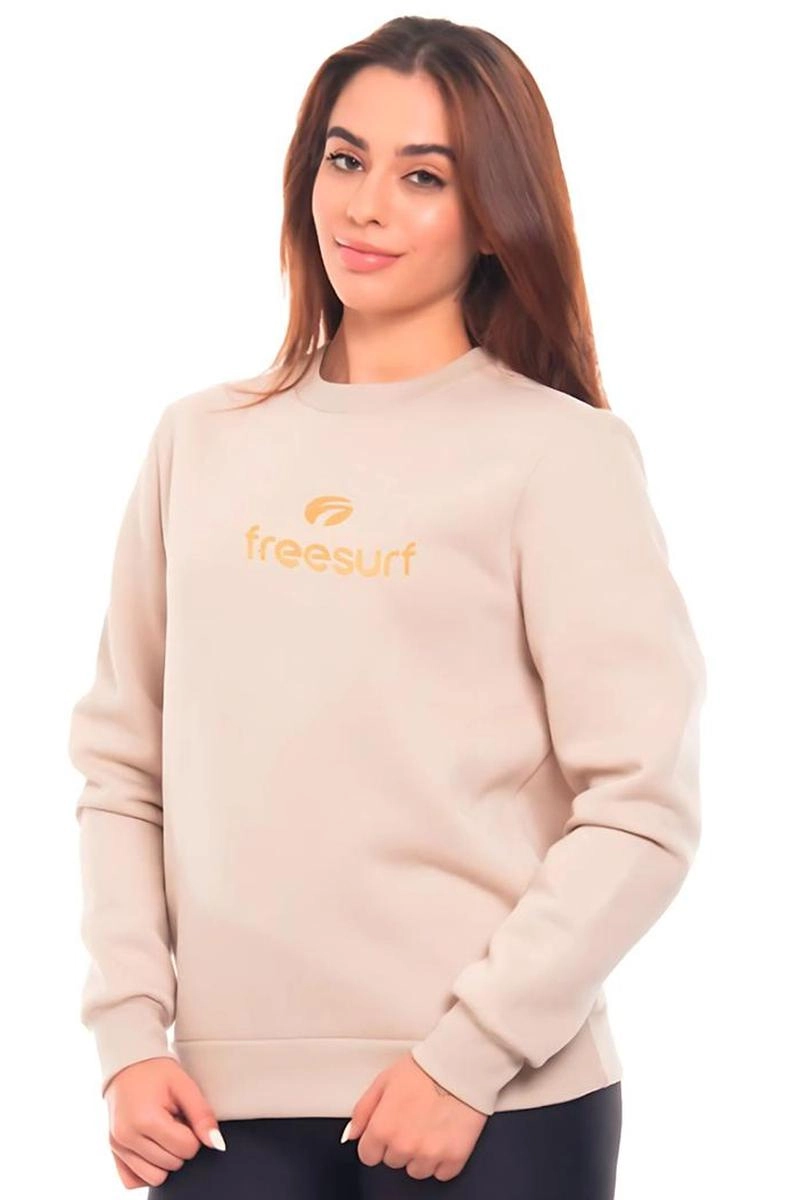Moletom Freesurf Careca Feminino Bege