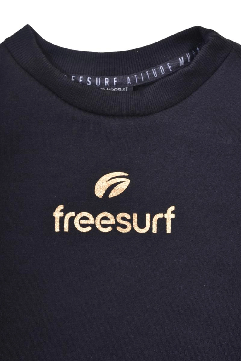 Produto Moletom Freesurf Careca Feminino Infantil Preto